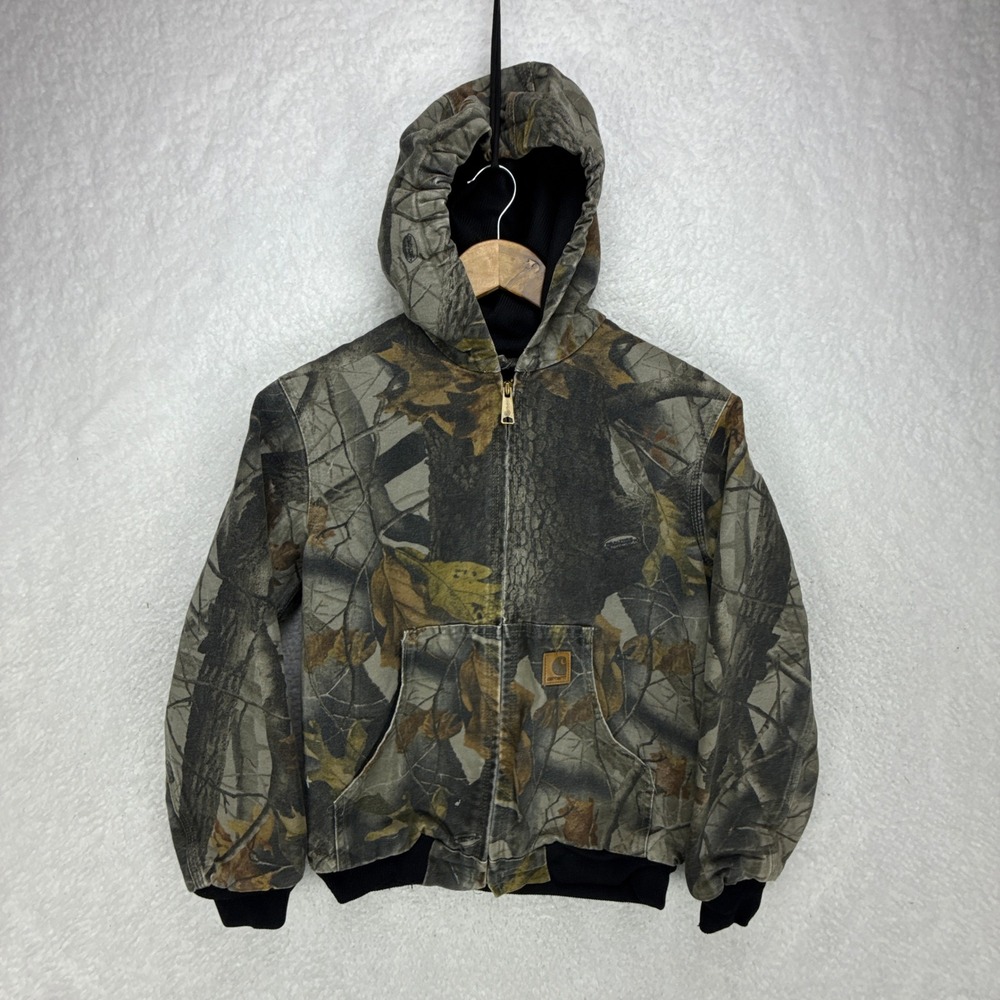 Carhartt Active Hunting Jacket Thermal Lined Youth Large YYJ144 CMO Camo